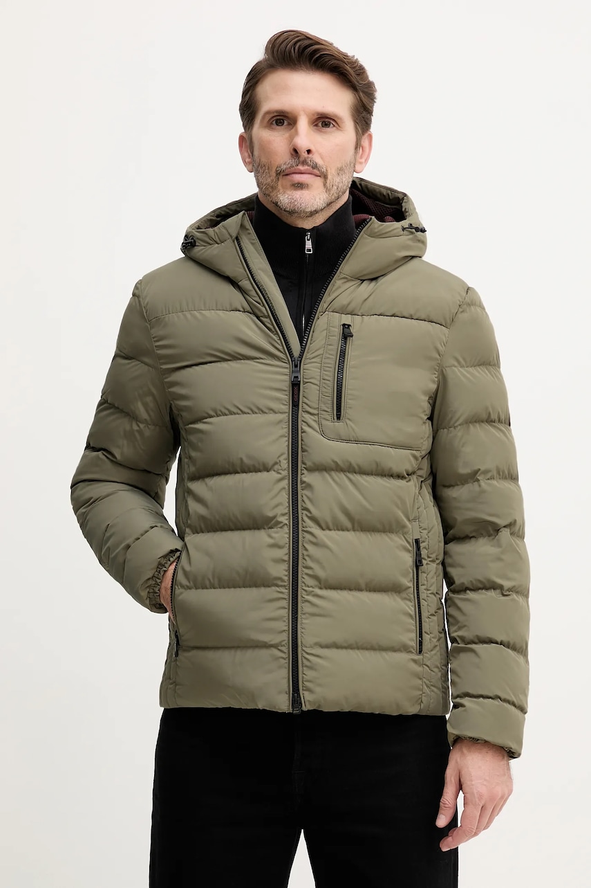 Bunda Geox SNAKE zelená barva, zimní, M5628A T3266