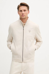 Bunda Guess béžová barva, přechodná, M4YL13 WEZ70