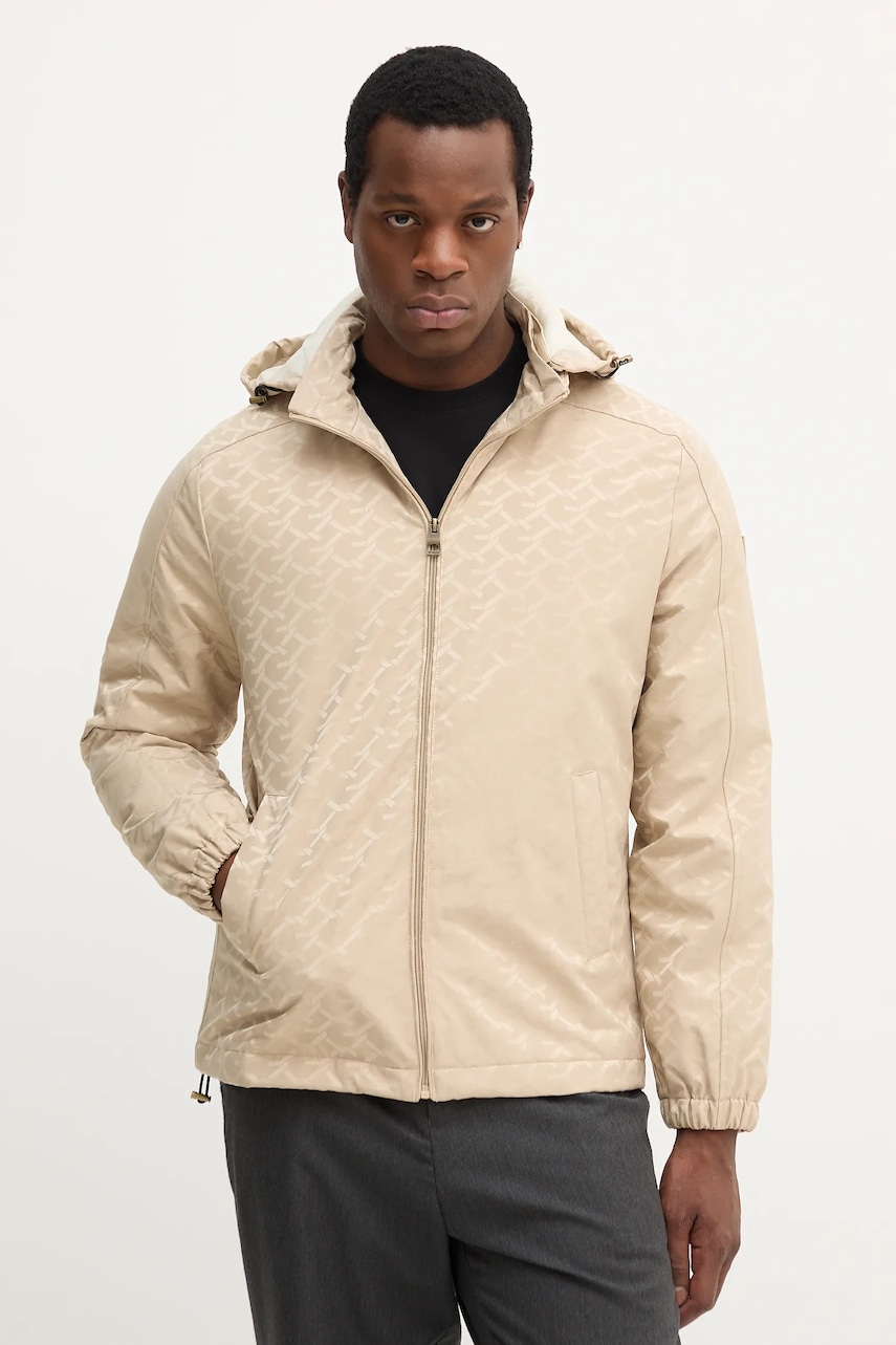 Bunda Guess béžová barva, přechodná, M5YL14 WHEW2