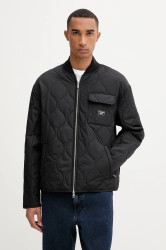 Bunda Guess Jeans černá barva, přechodná, M5YL28 WHG02