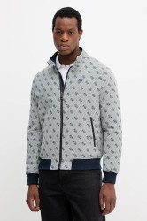 Bunda Guess modrá barva, přechodná, M5YL04 WGUE0