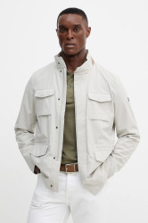 Bunda Hackett London béžová barva, přechodná, HM4000002