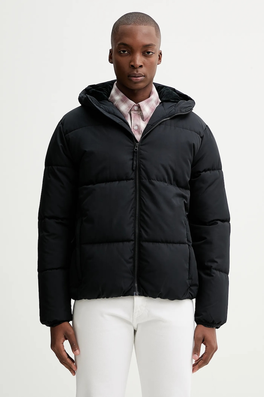 Bunda Hollister Co. černá barva, KI332-5063-900