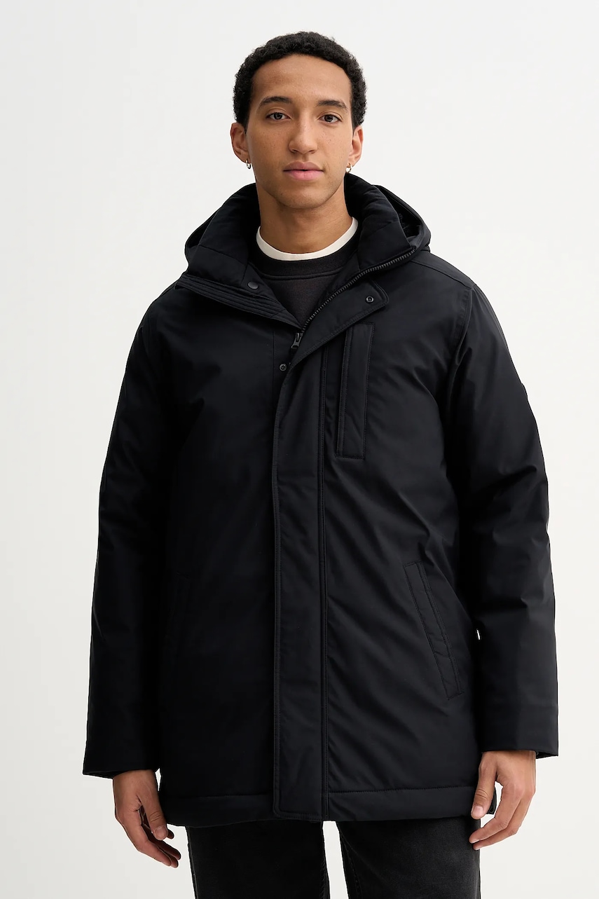 Bunda Hollister Co. černá barva, KI332-5077-900