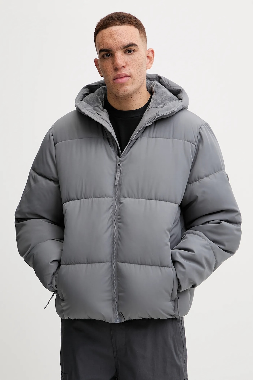 Bunda Hollister Co. šedá barva, KI332-5062-120