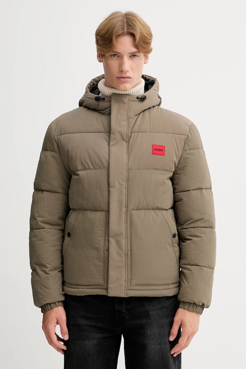 Bunda HUGO Baro2541 zelená barva, zimní, 50547897