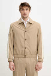 Bunda HUGO béžová barva, přechodná, 50538152