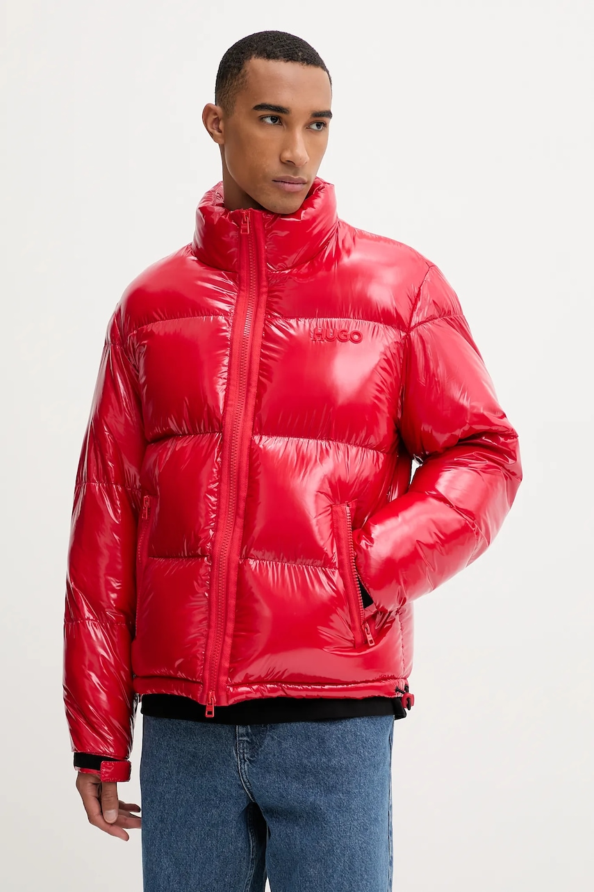 Bunda HUGO Biron2541 červená barva, zimní, 50549251