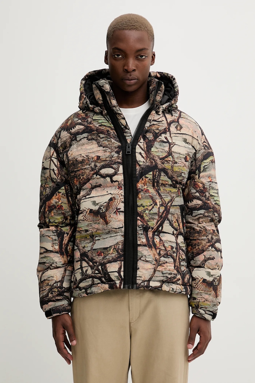 Bunda HUGO Bironto2541 béžová barva, zimní, 50546829