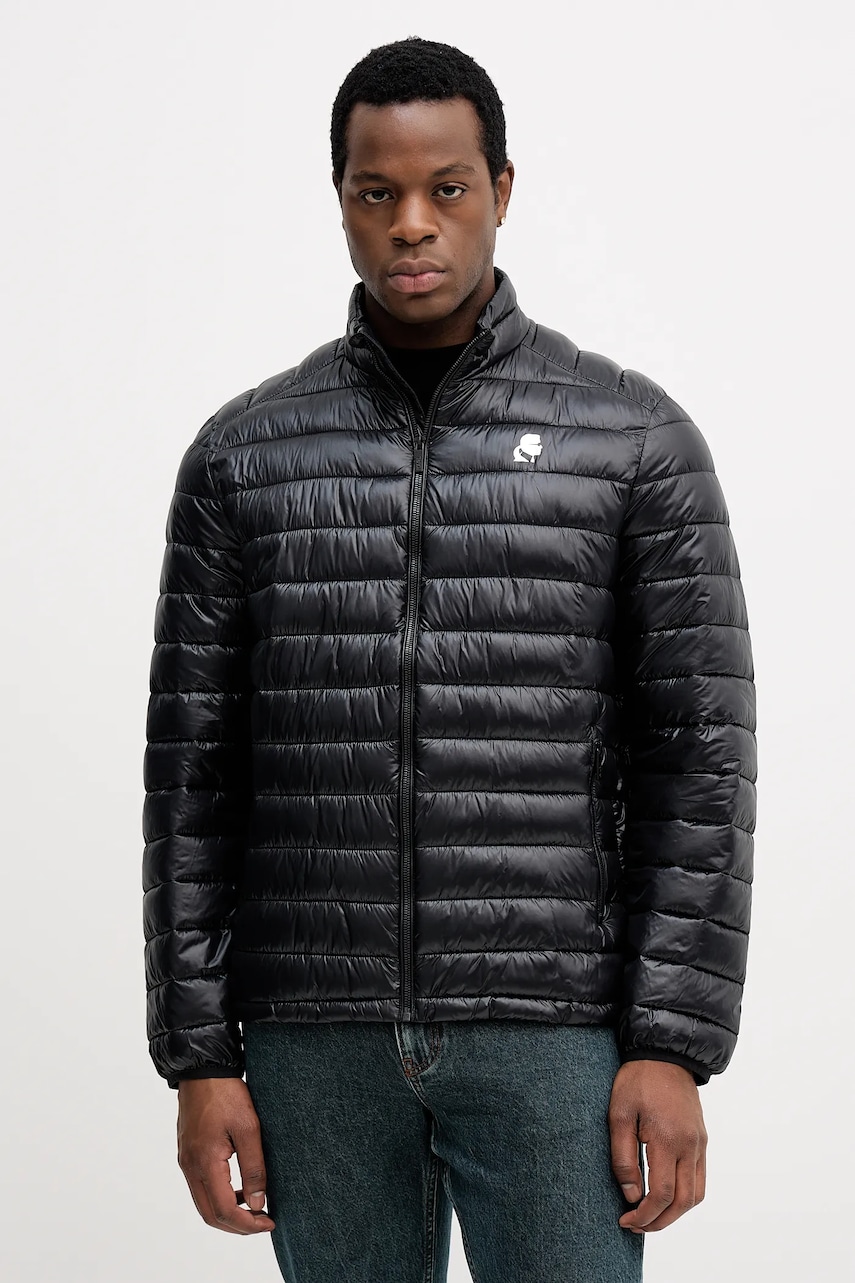 Bunda Karl Lagerfeld černá barva, přechodná, 554590.505400