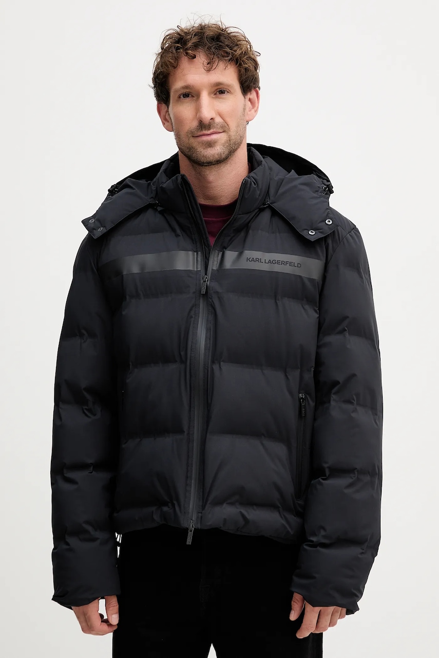 Bunda Karl Lagerfeld černá barva, zimní, 553583.505038