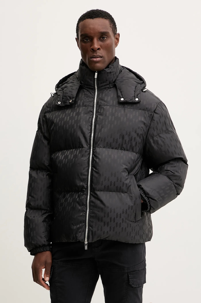 Bunda Karl Lagerfeld černá barva, zimní, 554504.505016