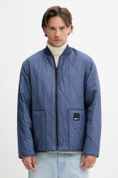 Bunda Karl Lagerfeld Jeans modrá barva, přechodná, A3M15031