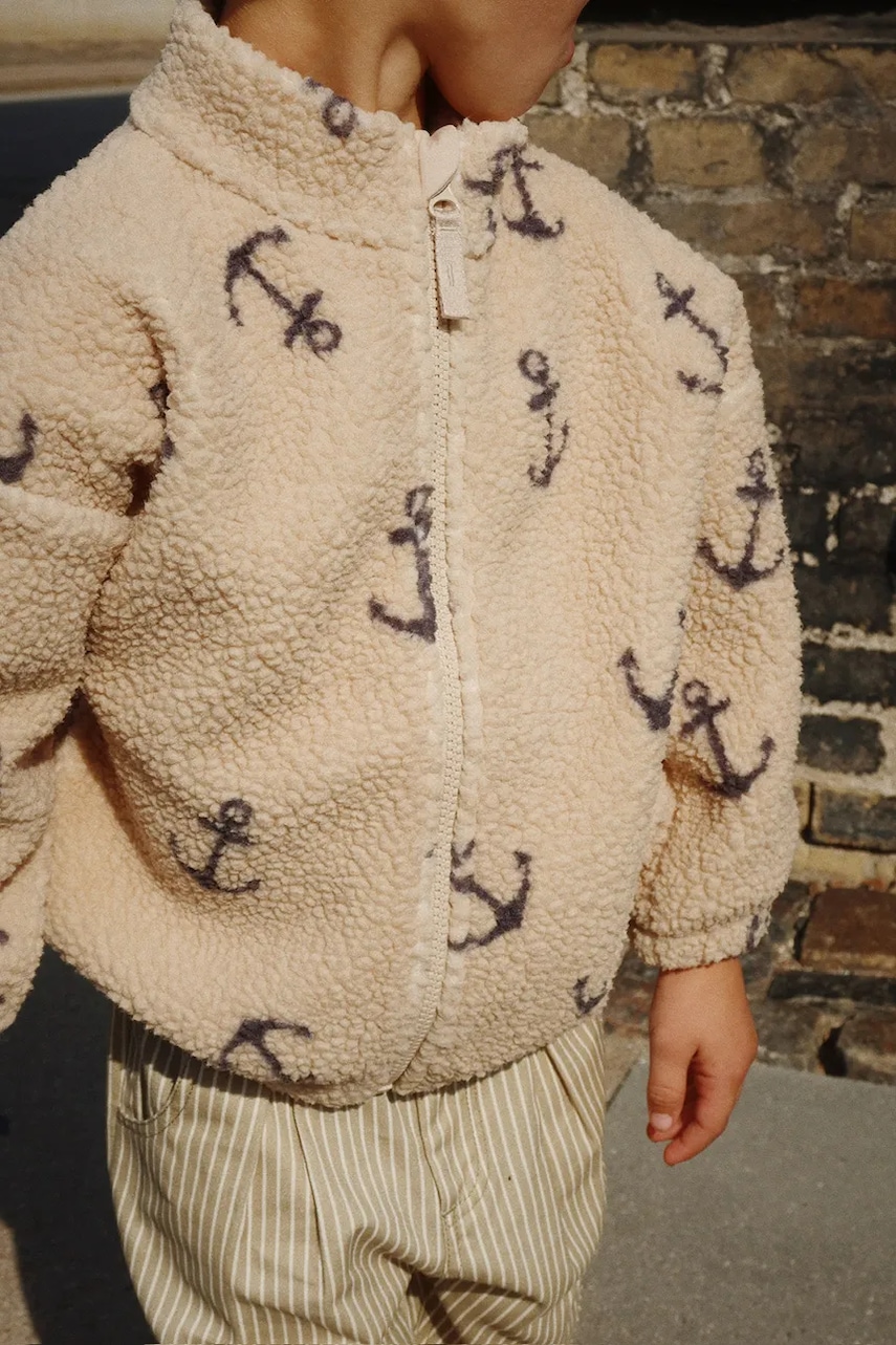 Bunda Konges Sløjd JODY TEDDY JACKET GRS béžová barva, KS103479