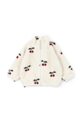 Bunda Konges Sløjd JODY TEDDY JACKET GRS bílá barva, KS103479