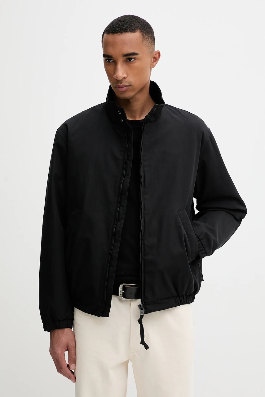 Bunda Marc O'Polo černá barva, přechodná, 5000006544