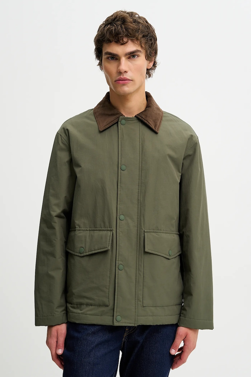 Bunda Marc O'Polo zelená barva, přechodná, 5000007604