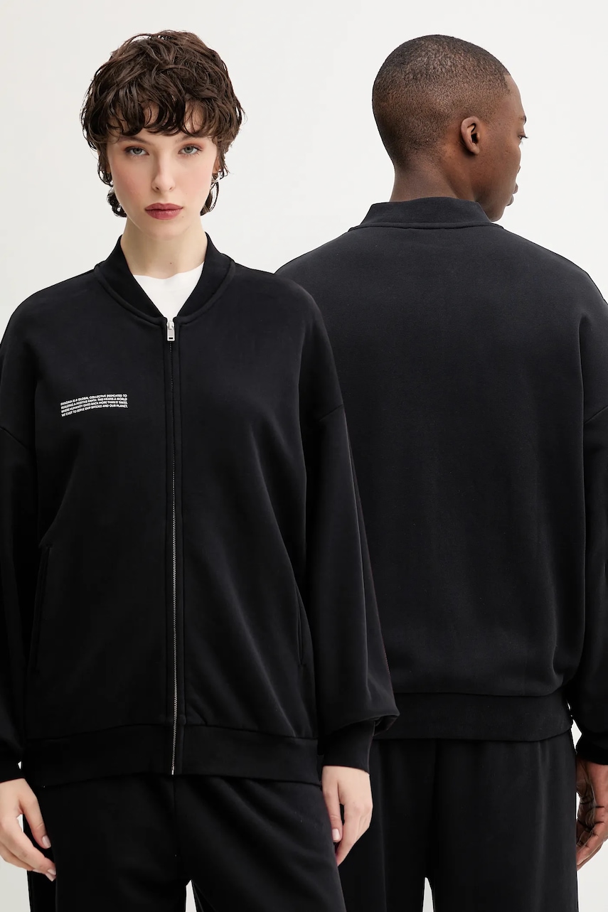 Bunda Pangaia Midweight Bomber Jacket černá barva, přechodná, 10002360