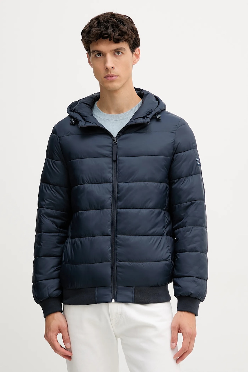 Bunda Pepe Jeans tmavomodrá barva, přechodná, PM4027187