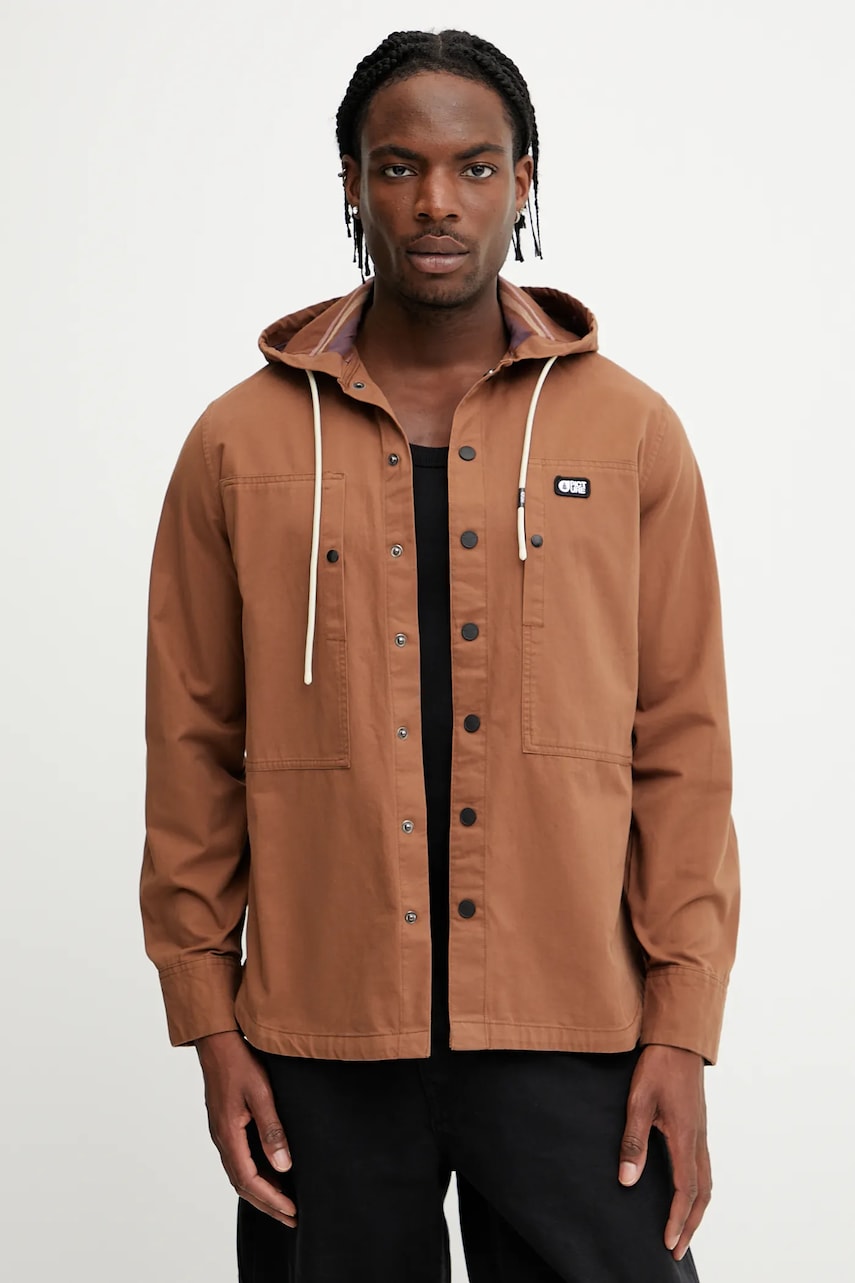 Bunda Picture Perrie hnědá barva, přechodná, MTS1270