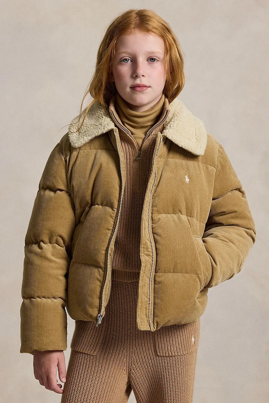 Bunda Polo Ralph Lauren béžová barva, 313978743002