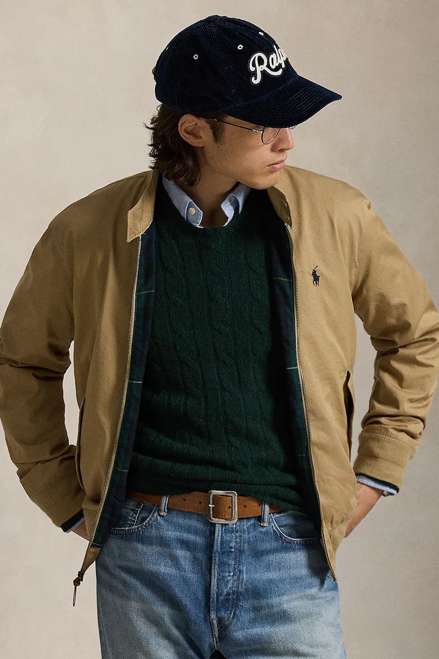 Bunda Polo Ralph Lauren tmavomodrá barva, přechodná, 710923261