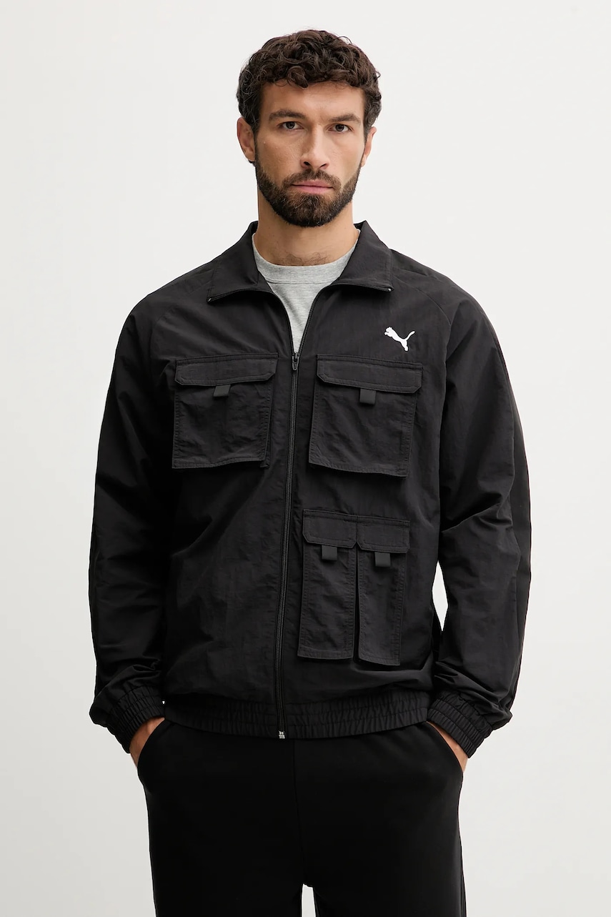 Bunda Puma černá barva, přechodná, 632092