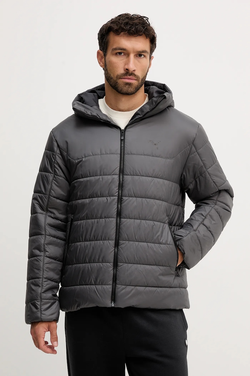 Bunda Puma šedá barva, přechodná, 685211