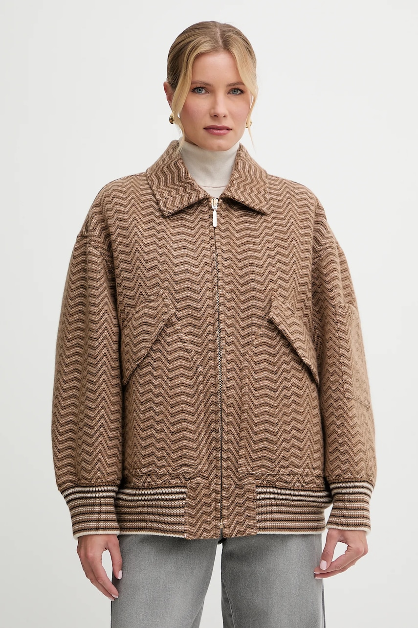 Bunda s příměsí vlny Missoni