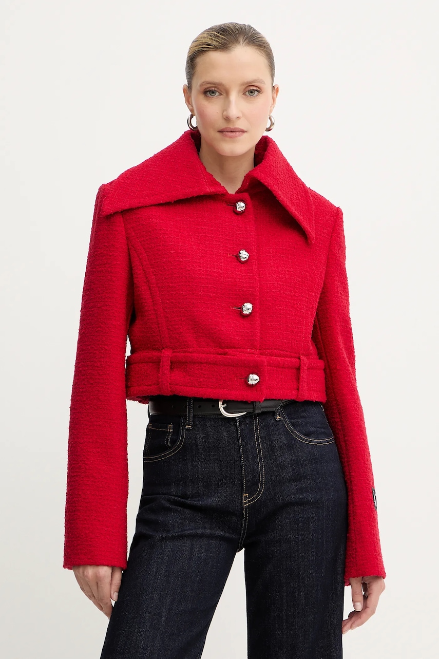 Bunda s příměsí vlny Patou