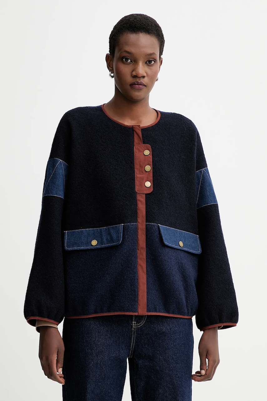 Bunda s příměsí vlny Sessun