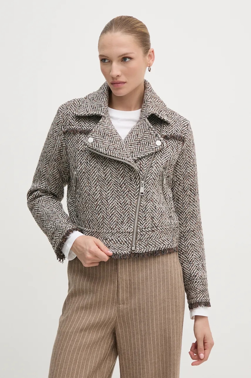 Bunda s příměsí vlny Sisley