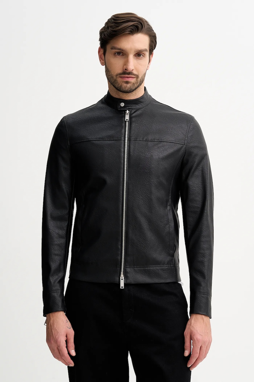 Bunda Sisley černá barva, přechodná, 21DYSN047