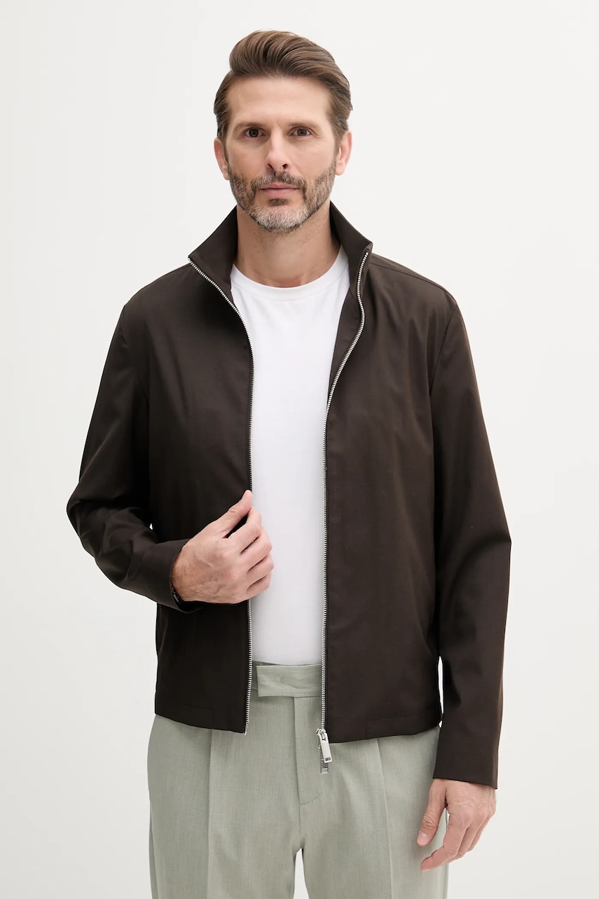 Bunda Sisley hnědá barva, přechodná, 2TBJSN03S