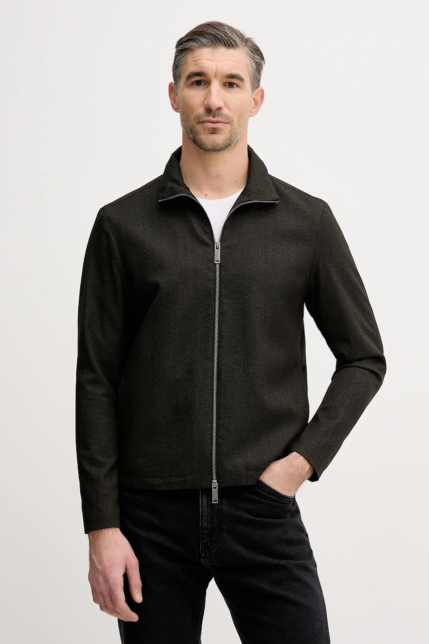 Bunda Sisley zelená barva, přechodná, 277YSN04F