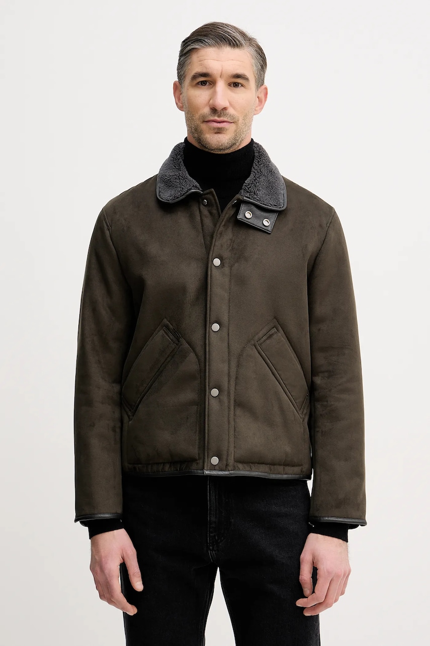 Bunda Sisley zelená barva, přechodná, 2KVHSN04B