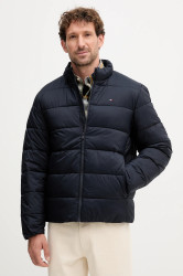 Bunda Tommy Hilfiger tmavomodrá barva, přechodná, MW0MW41982