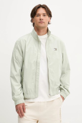 Bunda Tommy Jeans béžová barva, přechodná, DM0DM21929