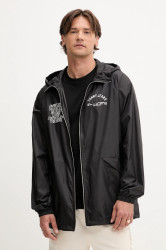 Bunda Tommy Jeans černá barva, přechodná, DM0DM21679