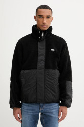 Bunda Tommy Jeans černá barva, přechodná, DM0DM22066