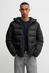 Bunda Tommy Jeans černá barva, zimní, DM0DM22044