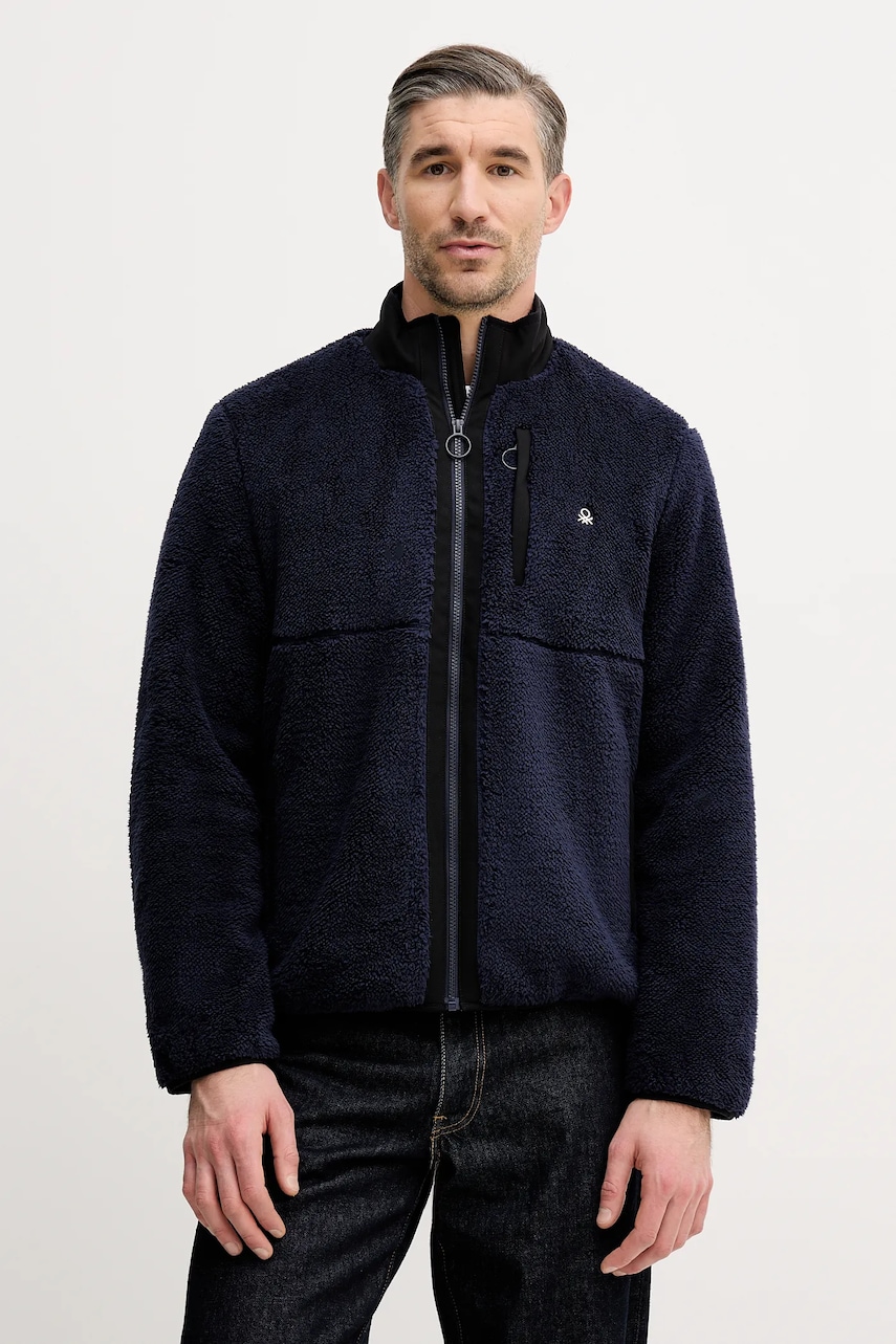 Bunda United Colors of Benetton pánská, tmavomodrá barva, přechodná, 2LNEUN06Y