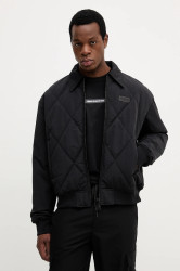 Bunda Versace Jeans Couture černá barva, přechodná, oversize, 79GAS420 CQ12D