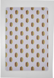 Burger Allover Desk Pad bílá/vícebarevná