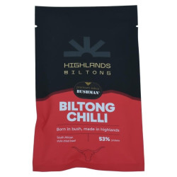 Bushman Biltong Chilli, sušené maso, 50 g 50