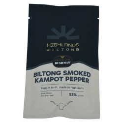 Bushman Biltong Smoked Kampot Pepper, sušené maso, 50 g 50