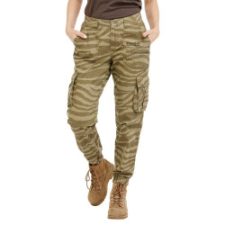 Bushman Dámské kapsáčové kalhoty Mandla, khaki 36