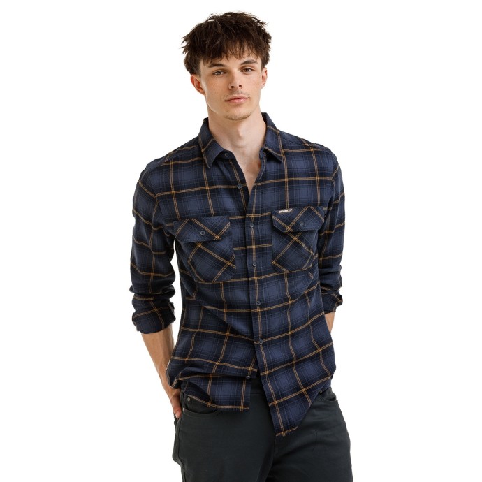 Bushman Pánská flanelová košile Anzac II, tmavě modrá M