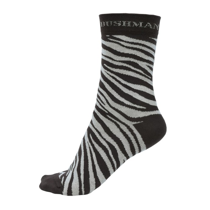 Bushman Pánské i dámské ponožky Zebra, hnědé 39-42