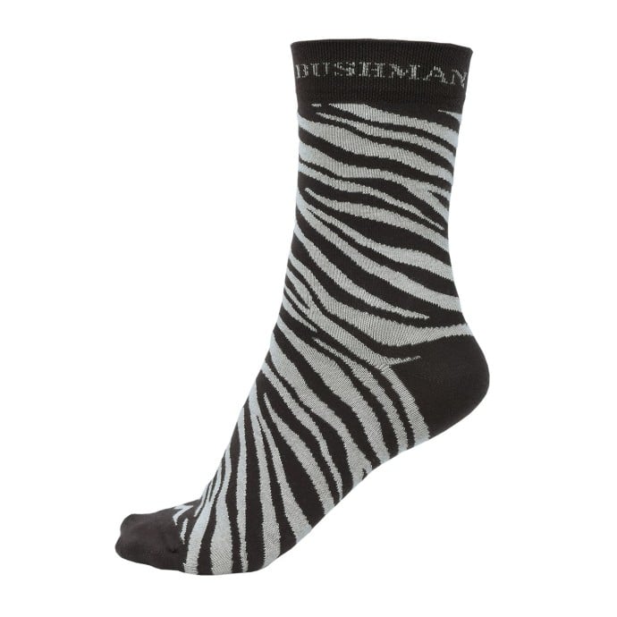 Bushman Pánské i dámské ponožky Zebra, hnědé 39